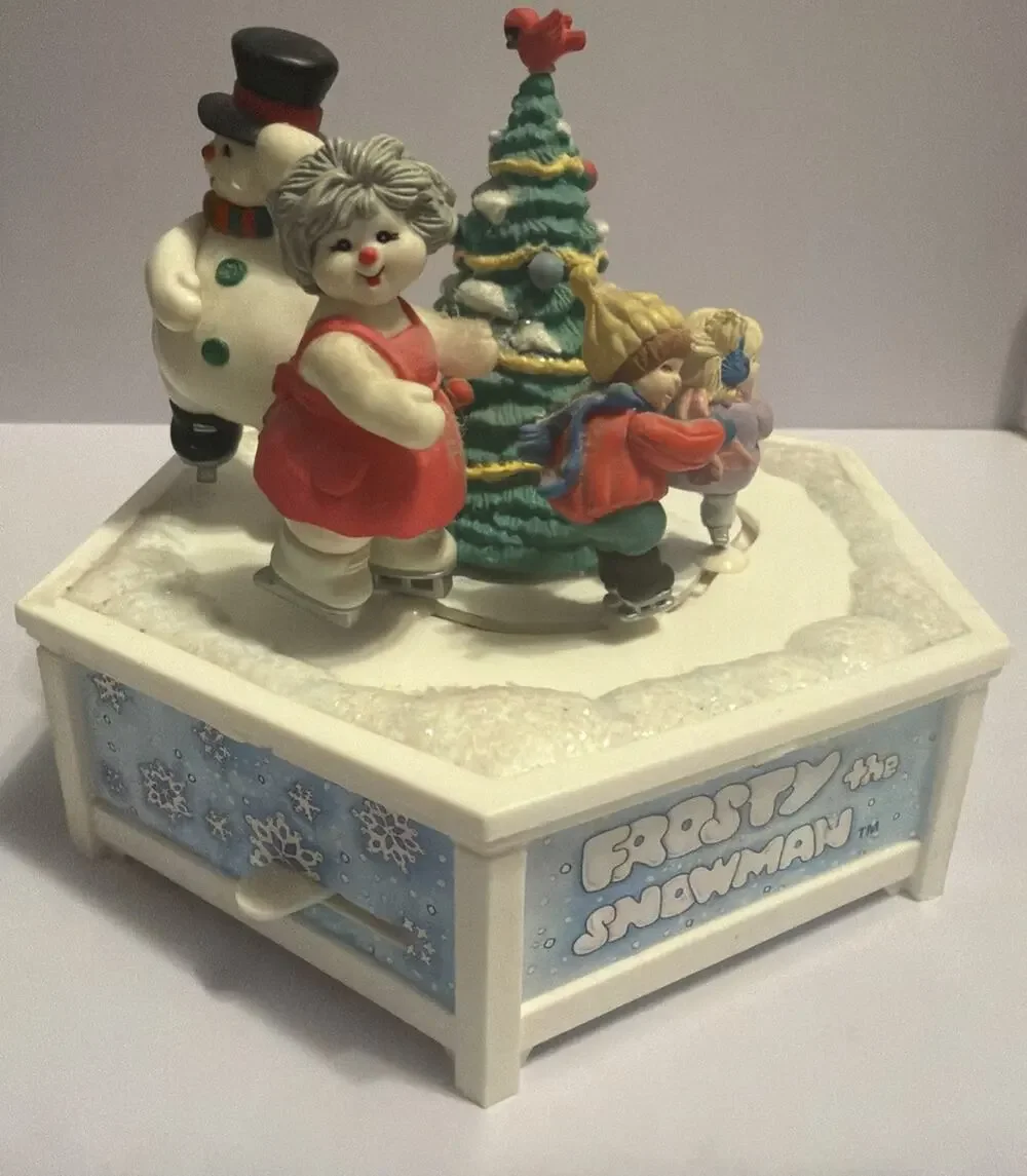 Vintage 1992 ENESCO Frosty The Snowman, And Friends Music Christmas Decoration